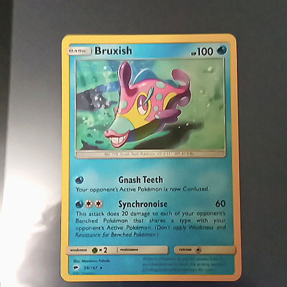 Basic Bruxish 2017 pokemon card 34/147 *